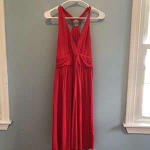 Banana Republic Coral Halter Dress